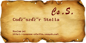 Császár Stella névjegykártya